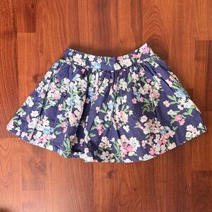 Janie and Jack Navy Floral Skirt